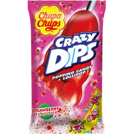 Chupa Chups Popping Candy & Lollipop Strawberry 14g