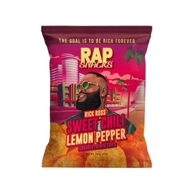 Rap Snacks Chips Rick Ross - Sweet Chili & Lemon Pepper 71g