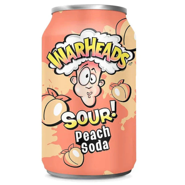Warheads Sour Peach Soda 355ml